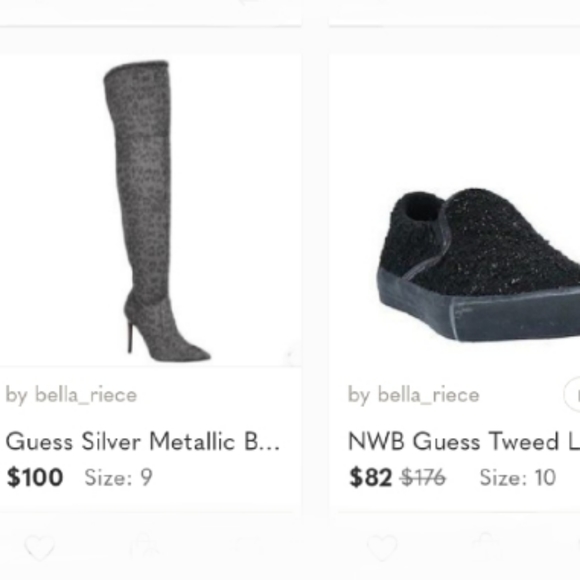 Guess Silver Metallic Boots - Picture 10 of 12